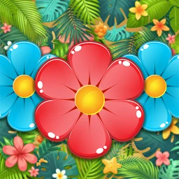 Symbol von 3 Blumen Matchen